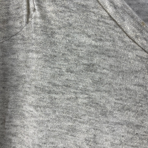 Weekend Max Mara Knit Top Womens Small Beige Gold V Neck Short Sleeve Classic - Picture 5 of 13